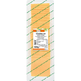 Cheddar rot Scheiben 50x20g 50% 