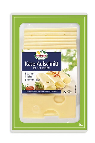 Käse-​Aufschnitt 7 x25o gr 40/​45% 