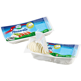 Züger Mozzarella 400gr geschnitten 