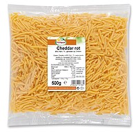 Cheddar rot 50% gerieben 500gr 